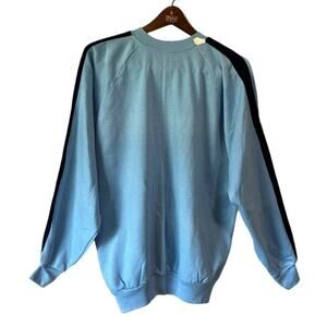 Casualwear Made in USA Vintage 70s 80s Blank Baby Blue Raglan Sweatshirt XL